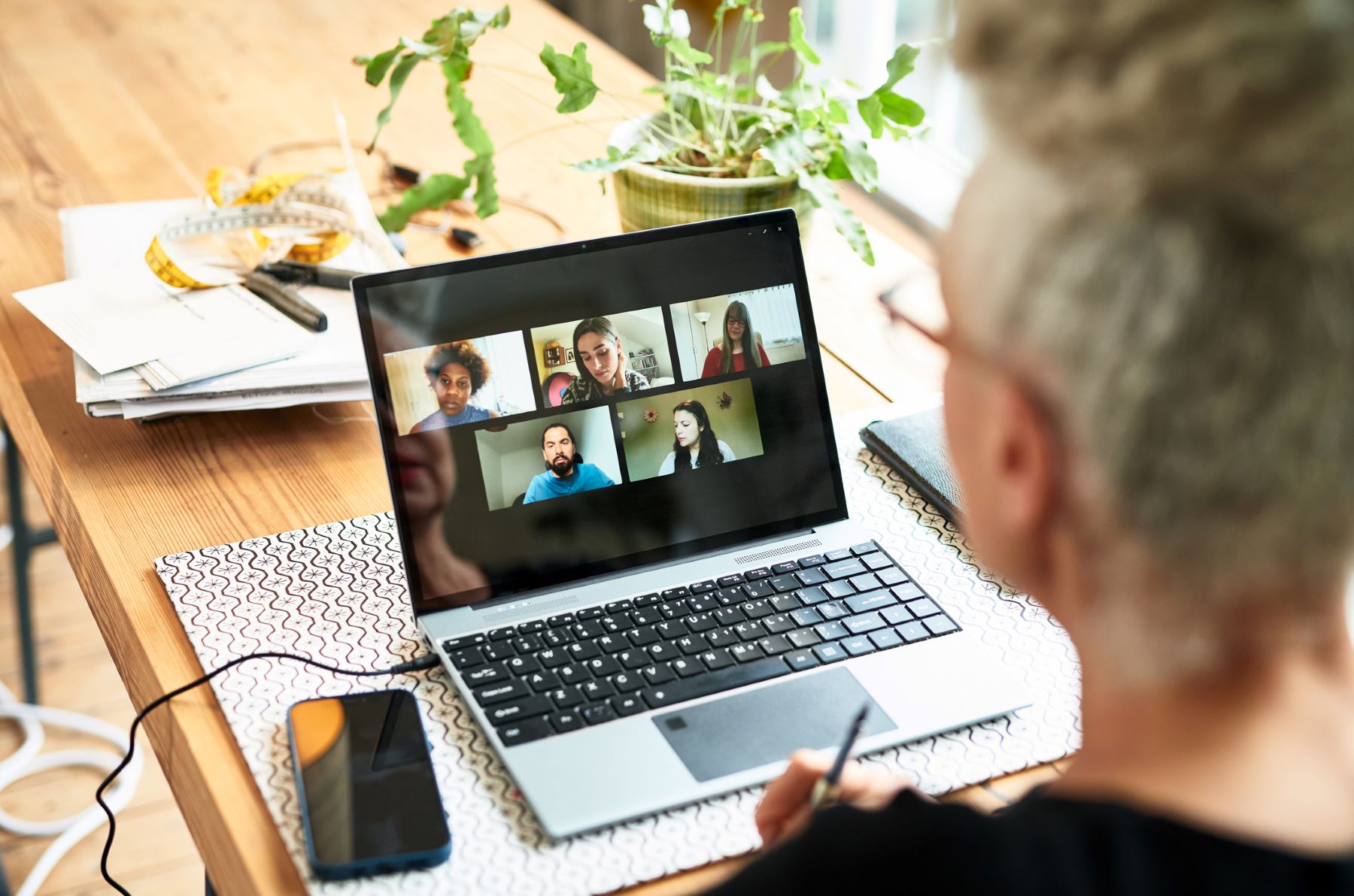 computer view of a webinar in progress